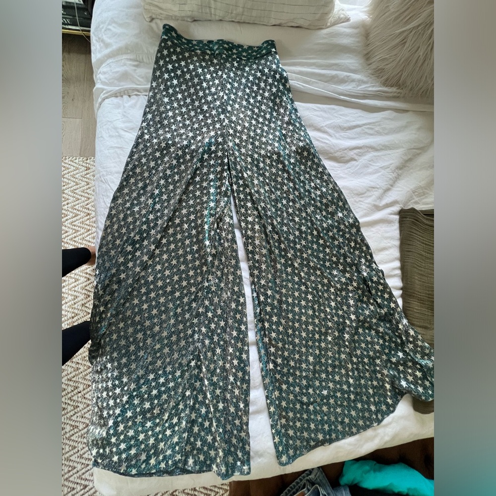 Show Me Your MuMu Star Campbell High Slit Pants Size Small